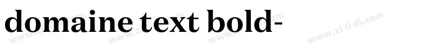 domaine text bold字体转换 domaine text bold字体转换